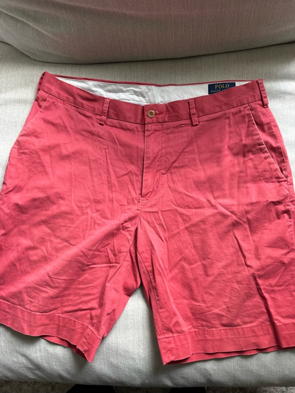 Polo Ralph Lauren Shorts Mens 34 Pink Stretch Classic Fit Chino Golf Casual